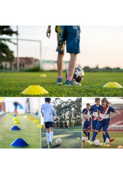 25 Paket Koni, Taşıma Çantası ve Braketi ile Futbol Konisi, Uygulama Ekipmanları, 5 Renk (Yurt Dışından) fırsatları