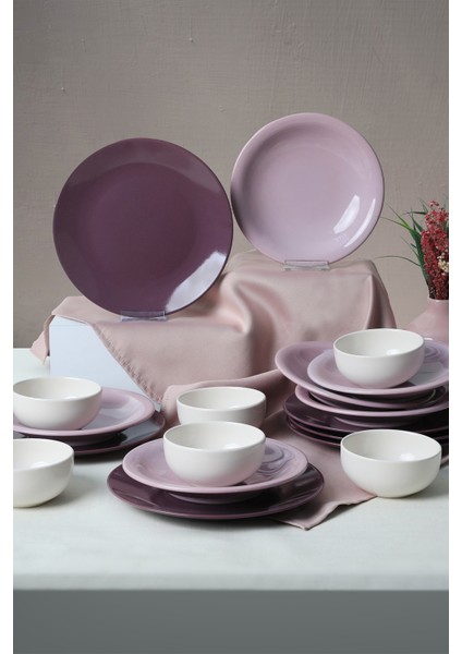 Purple Mix Yemek Takımı 18 Parça 6 Kişilik 031-451-498