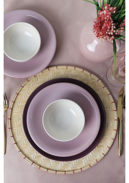 Purple Mix Yemek Takımı 18 Parça 6 Kişilik 031-451-498 fırsatları