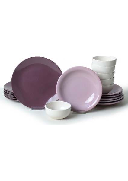 Purple Mix Yemek Takımı 18 Parça 6 Kişilik 031-451-498