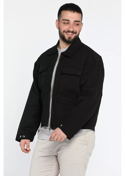 Erkek Ön Fermuarlı Oversize Ceket fiyatları
