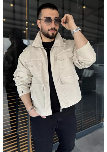 Erkek Ön Fermuarlı Oversize Ceket fiyatları