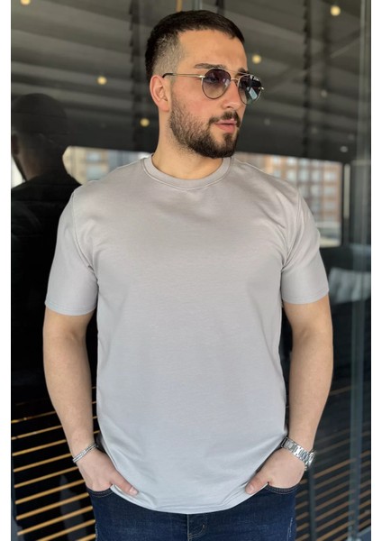 Erkek Bisiklet Yaka Basic Tişört P-00015025