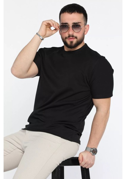 Erkek Bisiklet Yaka Basic Tişört P-00015025