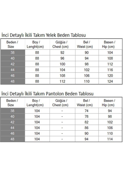 Inci Detaylı Ikili Takım Koyu Mavi 19245
