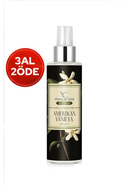Platinium Amerikan Vanilya Araba Araç Oto Kokusu Parfümü Sprey 120 ml