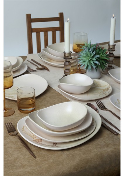 Vintage Bloom Isabella Yemek Takımı 24 Parça 6 Kişilik 22054-55-56-57 fırsatları