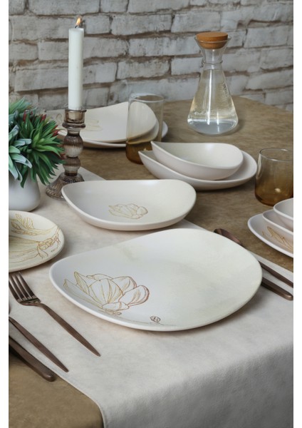 Vintage Bloom Isabella Yemek Takımı 24 Parça 6 Kişilik 22054-55-56-57