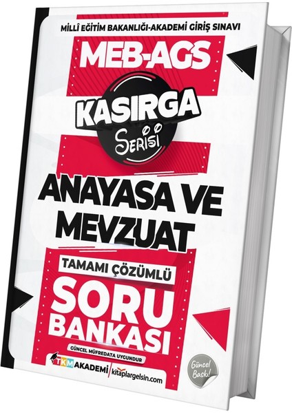 Meb-Ags Mevzuat ve Anayasa Tamamı Çözümlü Soru Bankası Kasırga Serisi – Tkm Akademi