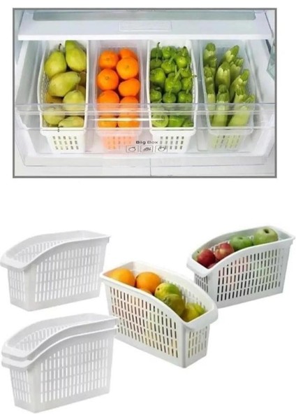 3 Adet Dolap İçi Düzenleyici Organizer 29X14 Yükseklik:17 cm Çok Amaçlı Mutfak Rafları
