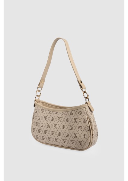 Kadın Bobe Baget El ve Askılı Çanta Vizon