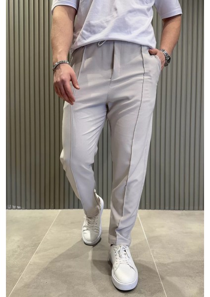 Erkek Bel Lastikli Çimalı Jogger Pantolon P-00015027