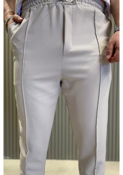 Erkek Bel Lastikli Çimalı Jogger Pantolon P-00015027
