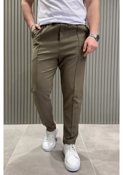 Erkek Bel Lastikli Çimalı Jogger Pantolon P-00015027