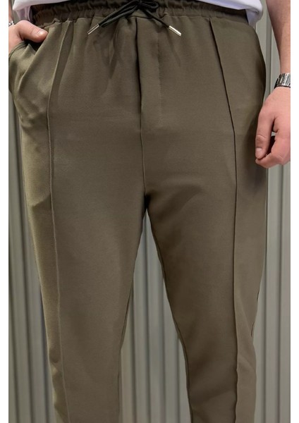 Erkek Bel Lastikli Çimalı Jogger Pantolon P-00015027