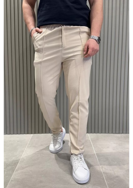 Erkek Bel Lastikli Çimalı Jogger Pantolon P-00015027