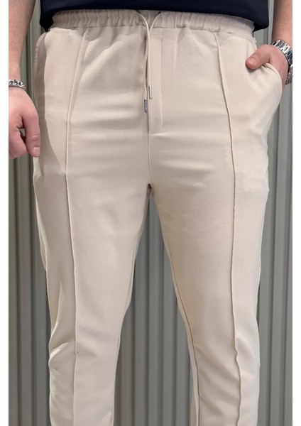Erkek Bel Lastikli Çimalı Jogger Pantolon P-00015027