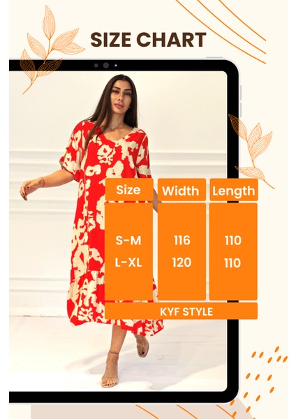 Kadın Kırmızı Desenli V Yaka Cepli Etekleri Fırıfırlı Midi Elbise fırsatları