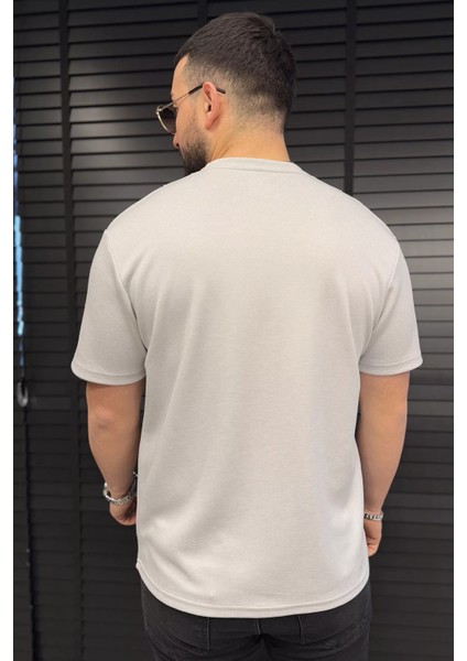 Erkek Bisiklet Yaka Dikiş Detaylı Likralı Tişört P-00015039 modelleri