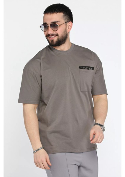 Erkek Tek Cepli Bisiklet Yaka Baskılı Tişört P-00015045 fiyatları