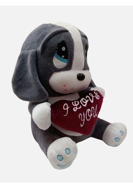 Kalpli Peluş Üzgün Köpek - 40CM