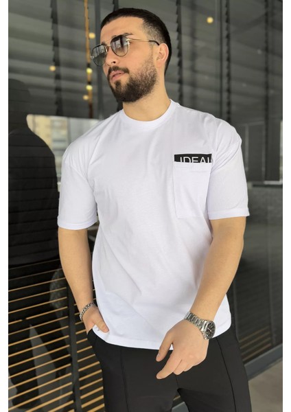 Erkek Tek Cepli Bisiklet Yaka Baskılı Tişört P-00015045 fiyatları