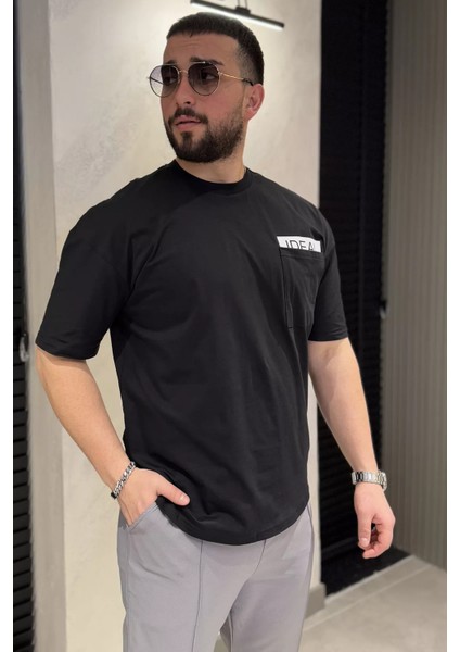 Erkek Tek Cepli Bisiklet Yaka Baskılı Tişört P-00015045 fiyatları