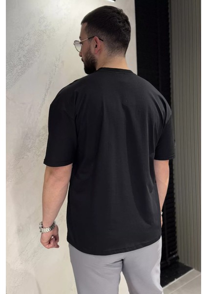 Erkek Tek Cepli Bisiklet Yaka Baskılı Tişört P-00015045 indirimleri