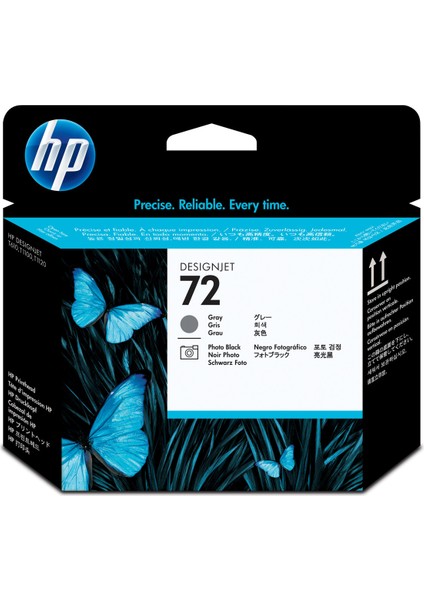 ® 72 Gray/photo Black Baskı Kafası Orijinal Plotter Designjet Printhead (C9380A)