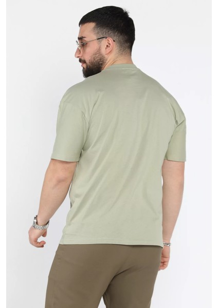 Erkek Tek Cepli Bisiklet Yaka Baskılı Tişört P-00015045 modelleri