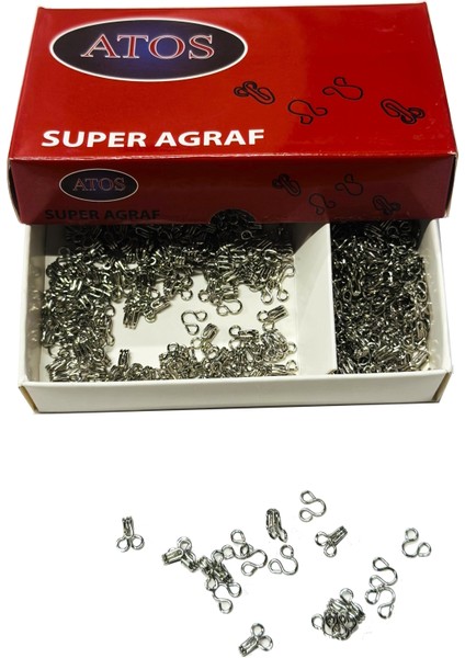 Agraf - Kopça No:0 Gümüş (200 Adet) fırsatları