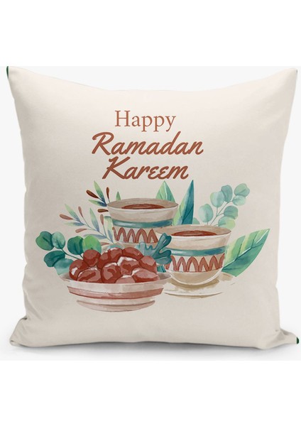 4'lü Kırlent Kılıf Seti Ramazan - Ramadan Desenli Çift Taraflı Dijital Baskılı fiyatları