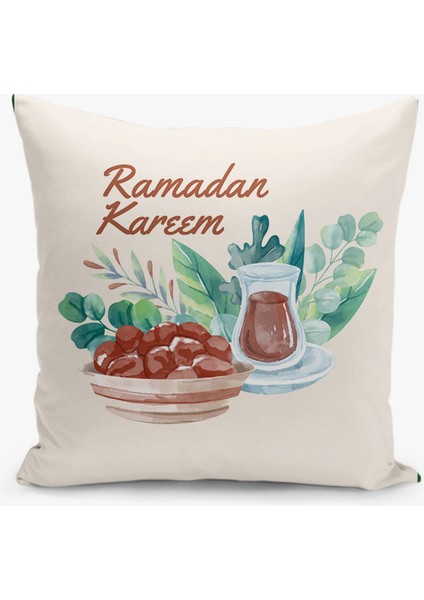 4'lü Kırlent Kılıf Seti Ramazan - Ramadan Desenli Çift Taraflı Dijital Baskılı indirimleri