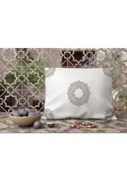 Çift Taraflı Ramazan - Ramadan Desenli Dijital Baskı Kırlent Kılıfı fiyatları