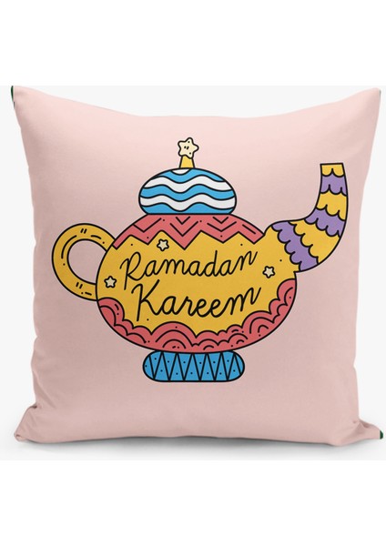 4'lü Kırlent Kılıf Seti Ramazan - Ramadan Desenli Çift Taraflı Dijital Baskılı fırsatları