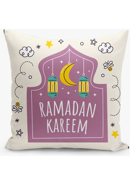4'lü Kırlent Kılıf Seti Ramazan - Ramadan Desenli Çift Taraflı Dijital Baskılı fiyatları
