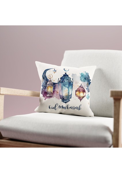 Çift Taraflı Ramazan - Ramadan Desenli Dijital Baskı Kırlent Kılıfı fiyatları