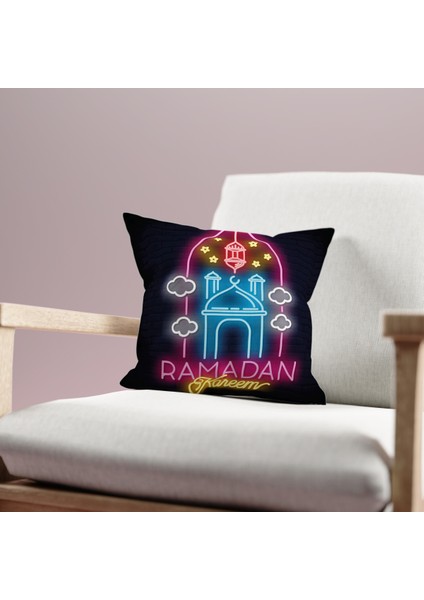 Çift Taraflı Ramazan - Ramadan Desenli Dijital Baskı Kırlent Kılıfı fiyatları