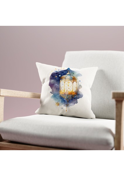 Çift Taraflı Ramazan - Ramadan Desenli Dijital Baskı Kırlent Kılıfı fiyatları