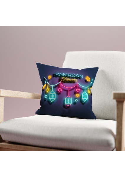 Çift Taraflı Ramazan - Ramadan Desenli Dijital Baskı Kırlent Kılıfı fiyatları