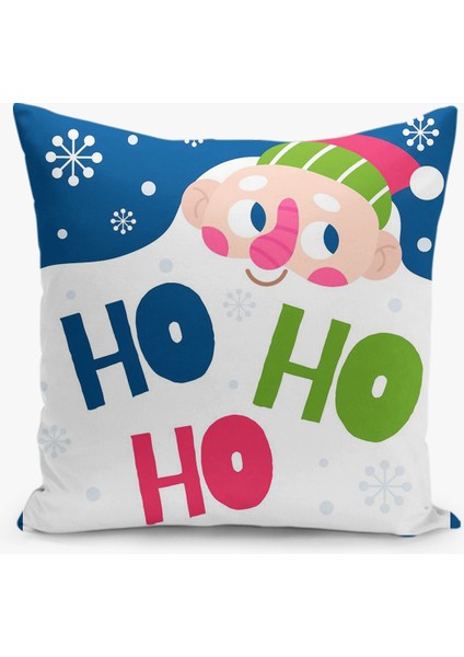 4'lü Kırlent Kılıf Seti Yılbaşı Christmas Deseni Çift Taraflı Dijital Baskılı