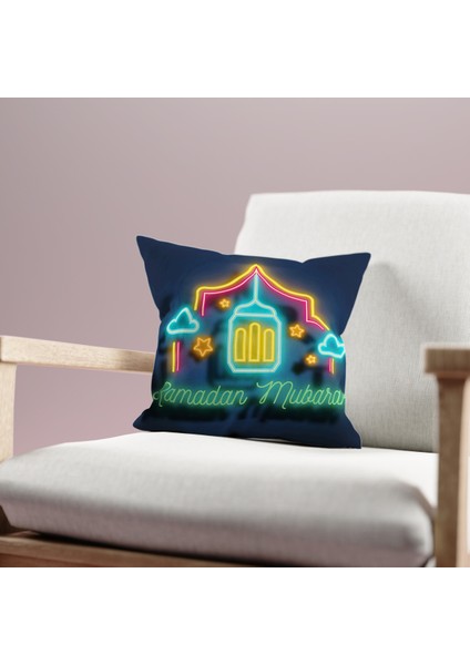 Çift Taraflı Ramazan - Ramadan Desenli Dijital Baskı Kırlent Kılıfı fiyatları