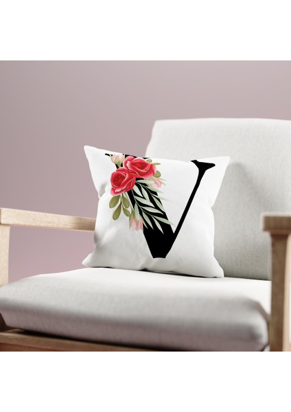 Çift Taraflı Sevgililer Günü Valentine's Day Desenli Dijital Baskı Kırlent Kılıfı fiyatları