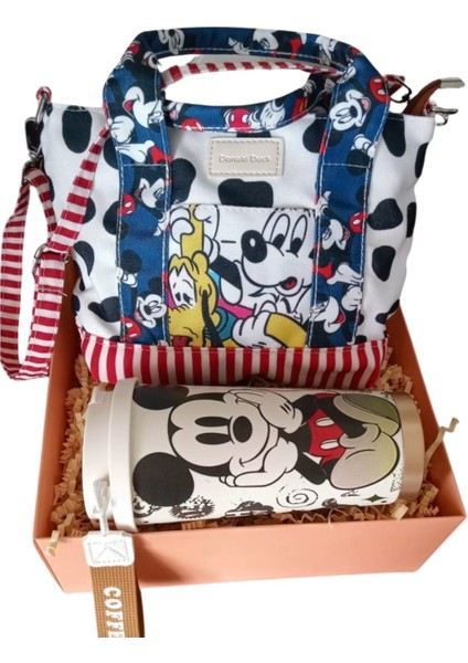 Mini Mini Mickey Hediye, Doğum Günü Hediyesi, Hediye Seti, Sevgiliye Hediye, Termos, Çanta,kahve, Bebeğehediye