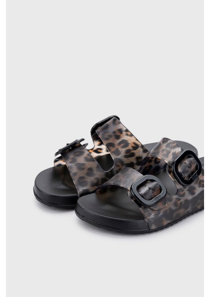 Habana Brillo Leo Kadın Siyah Leopar Desenli Terlik S10336-002 fırsatları