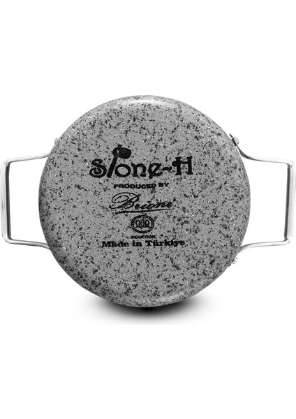 Stone-H 24 cm Çizilmez Yanmaz Yapışmaz Derin Tencere