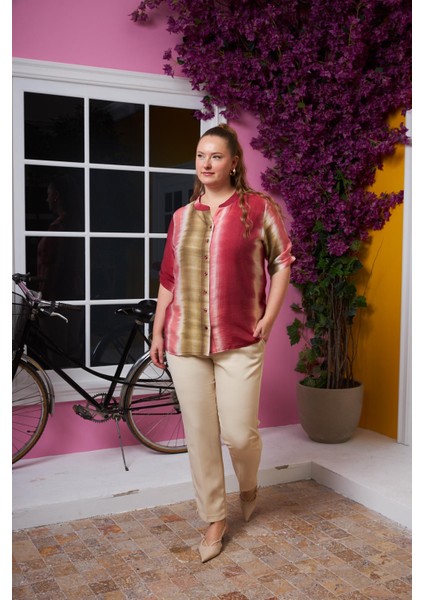 Batik Desen Büyük Beden Gömlek indirimleri