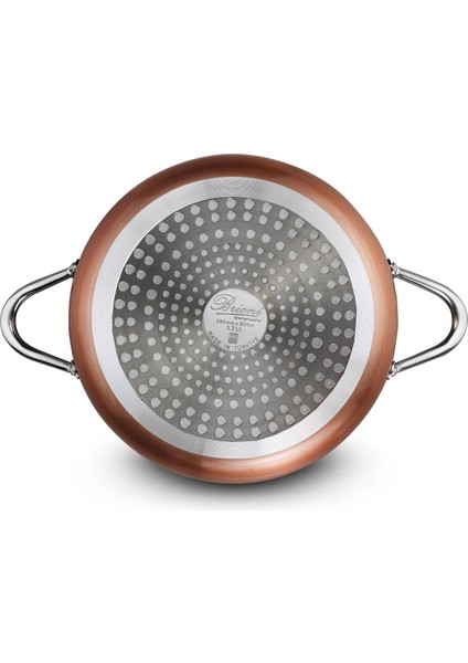 Copperfield 26 cm Yanmaz Yapışmaz Seramik Basık Tencere