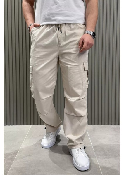 Erkek Bel Bağcıklı Kargo Cepli Pantolon P-00015054