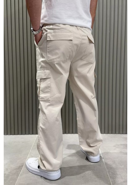 Erkek Bel Bağcıklı Kargo Cepli Pantolon P-00015054